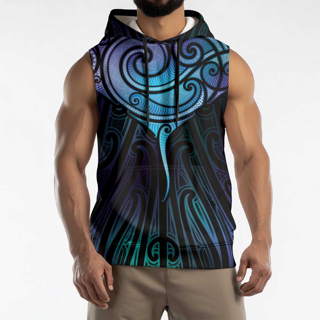Aotearoa Maori Te Whai Rahi Sleeveless Hoodie Tala - Nowhere You Could Go That I Won't Be With You - Polynesian Pride