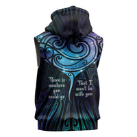Aotearoa Maori Te Whai Rahi Sleeveless Zip Hoodie Tala - Nowhere You Could Go That I Won't Be With You LT7