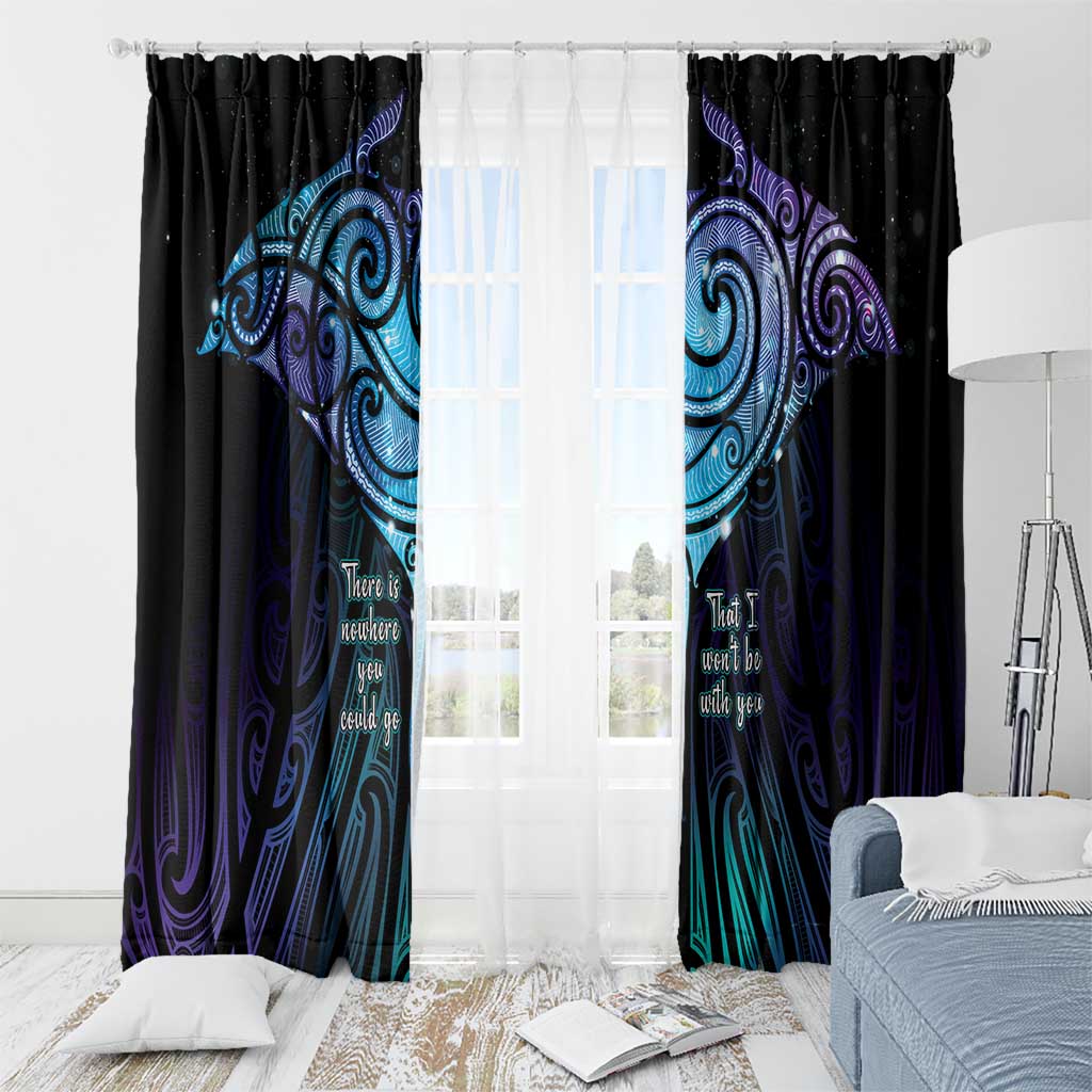 Aotearoa Maori Te Whai Rahi Window Curtain Tala - Nowhere You Could Go That I Won't Be With You - Polynesian Pride