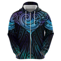 Aotearoa Maori Te Whai Rahi Zip Hoodie Tala - Nowhere You Could Go That I Won't Be With You - Polynesian Pride