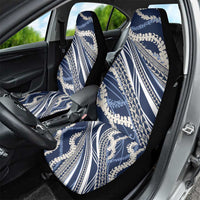 Polynesian Puakeniken Pikake Twisted Lei Car Seat Cover Navy Blue - Polynesian Pride