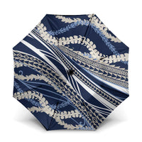 Polynesian Puakeniken Pikake Twisted Lei Umbrella Navy Blue - Polynesian Pride