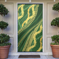 Polynesian Puakeniken Pikake Twisted Lei Door Cover Emerald - Polynesian Pride