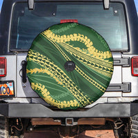 Polynesian Puakeniken Pikake Twisted Lei Spare Tire Cover Emerald - Polynesian Pride