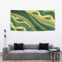 Polynesian Puakeniken Pikake Twisted Lei Tapestry Emerald - Polynesian Pride
