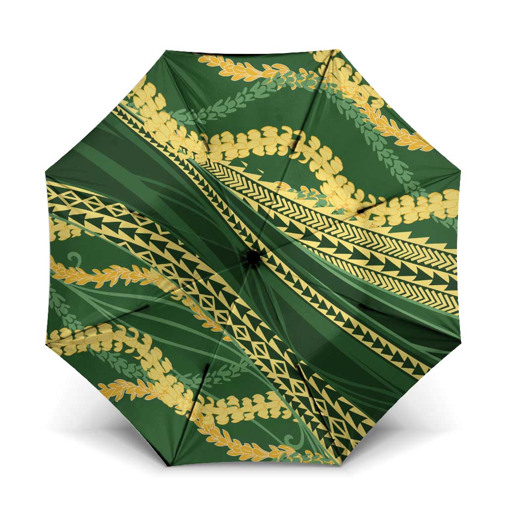 Polynesian Puakeniken Pikake Twisted Lei Umbrella Emerald - Polynesian Pride
