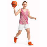 Polynesian Puakeniken Pikake Twisted Lei Basketball Jersey Rose Pink - Polynesian Pride