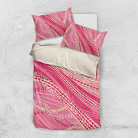 Polynesian Puakeniken Pikake Twisted Lei Bedding Set Rose Pink - Polynesian Pride