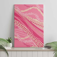 Polynesian Puakeniken Pikake Twisted Lei Canvas Wall Art Rose Pink - Polynesian Pride