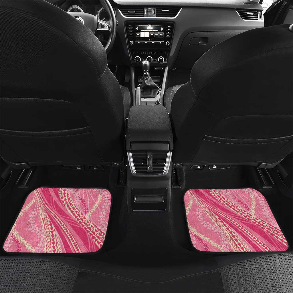 Polynesian Puakeniken Pikake Twisted Lei Car Mats Rose Pink - Polynesian Pride