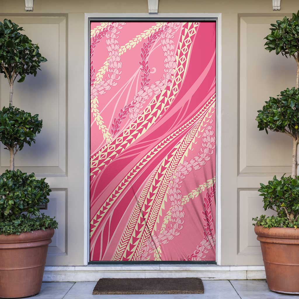 Polynesian Puakeniken Pikake Twisted Lei Door Cover Rose Pink - Polynesian Pride