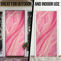 Polynesian Puakeniken Pikake Twisted Lei Door Cover Rose Pink - Polynesian Pride