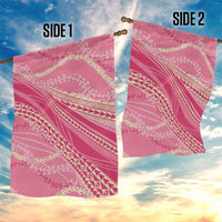 Polynesian Puakeniken Pikake Twisted Lei Garden Flag Rose Pink - Polynesian Pride