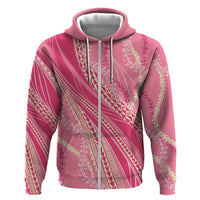 Polynesian Puakeniken Pikake Twisted Lei Hoodie Rose Pink - Polynesian Pride