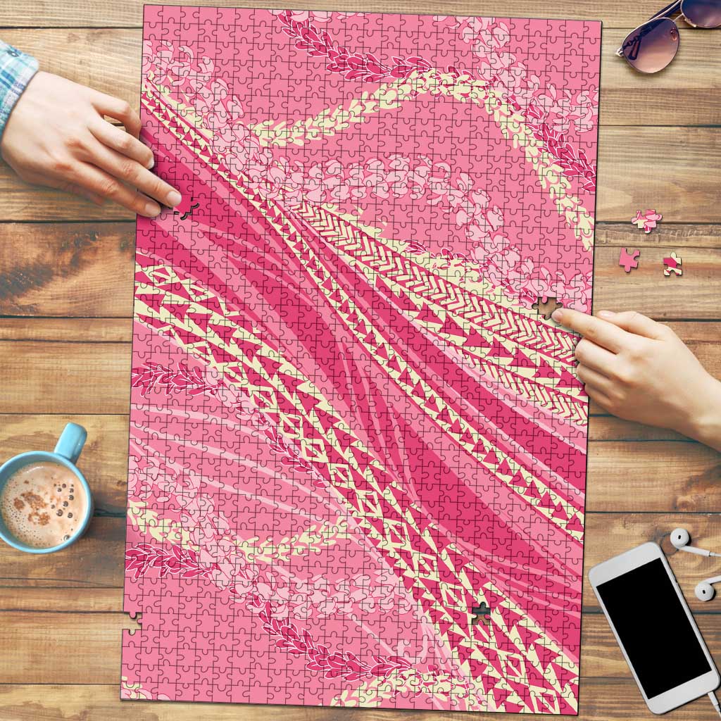 Polynesian Puakeniken Pikake Twisted Lei Puzzle Rose Pink - Polynesian Pride