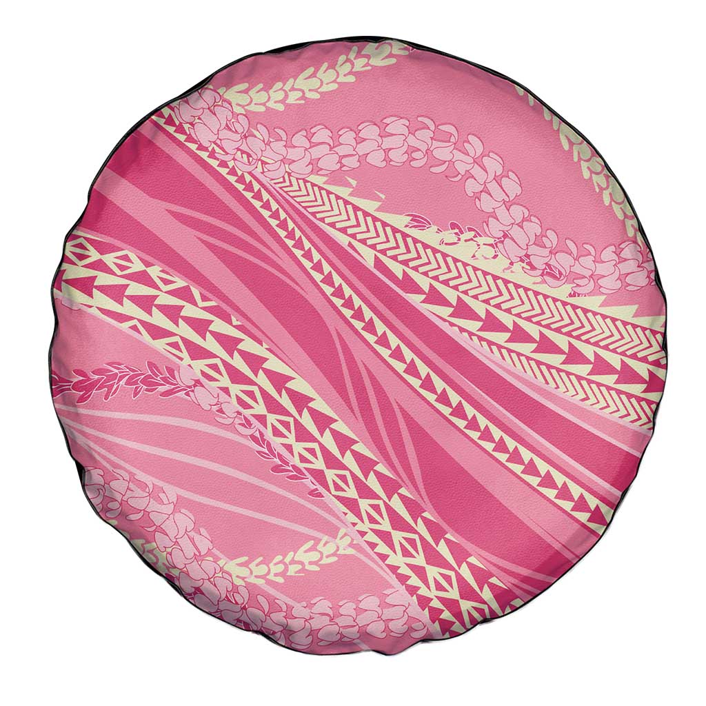 Polynesian Puakeniken Pikake Twisted Lei Spare Tire Cover Rose Pink - Polynesian Pride