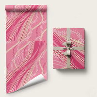 Polynesian Puakeniken Pikake Twisted Lei Wrapping Paper Rose Pink LT7 58" × 23" Rose Pink - Polynesian Pride