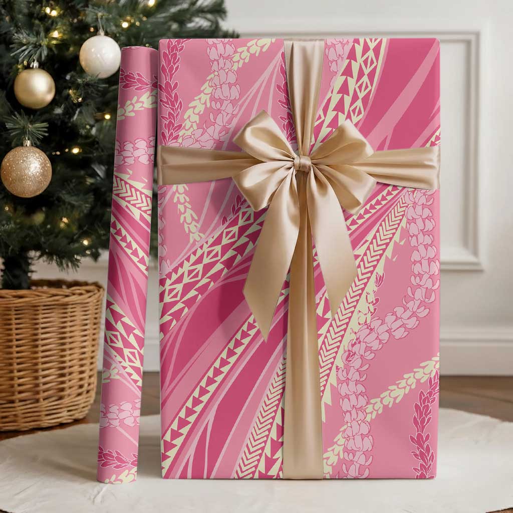 Polynesian Puakeniken Pikake Twisted Lei Wrapping Paper Rose Pink LT7 - Polynesian Pride