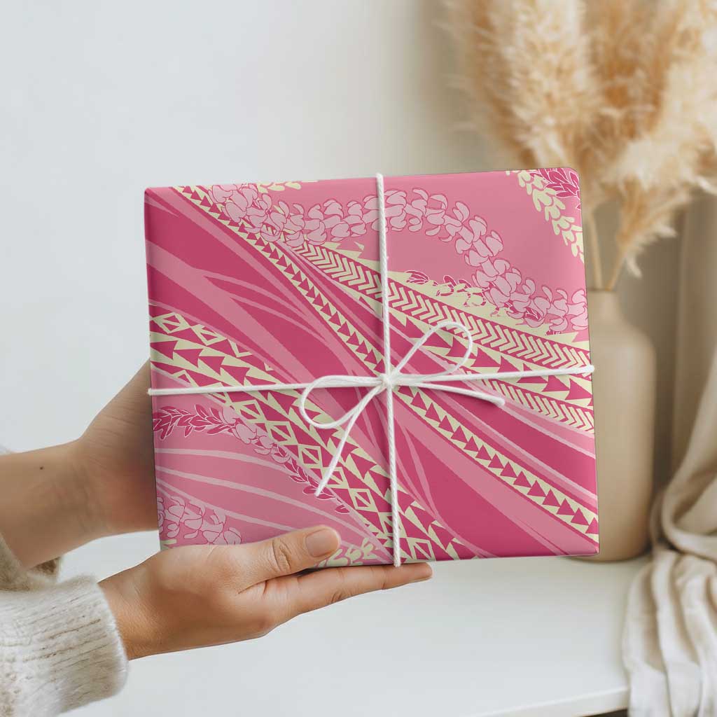 Polynesian Puakeniken Pikake Twisted Lei Wrapping Paper Rose Pink LT7 - Polynesian Pride