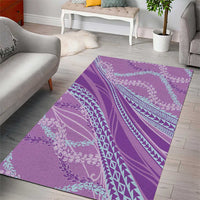 Polynesian Puakeniken Pikake Twisted Lei Area Rug Amethys - Polynesian Pride