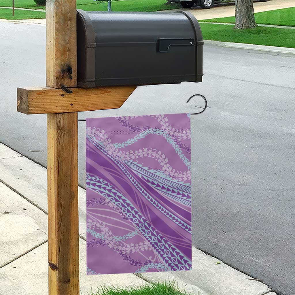 Polynesian Puakeniken Pikake Twisted Lei Garden Flag Amethys - Polynesian Pride