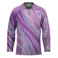 Polynesian Puakeniken Pikake Twisted Lei Hockey Jersey Amethys - Polynesian Pride