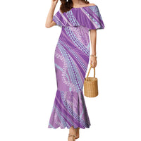 Polynesian Puakeniken Pikake Twisted Lei Mermaid Dress Amethys - Polynesian Pride