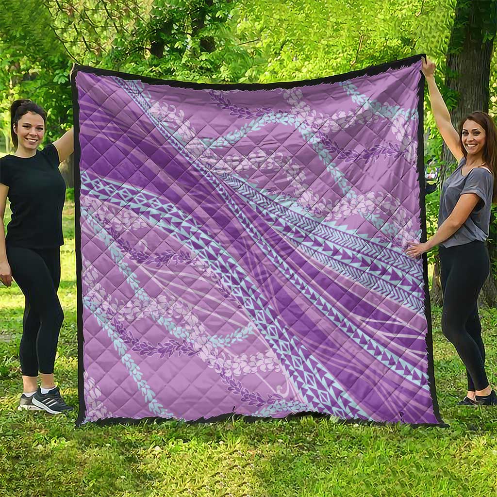 Polynesian Puakeniken Pikake Twisted Lei Quilt Amethys - Polynesian Pride