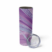 Polynesian Puakeniken Pikake Twisted Lei Skinny Tumbler Amethys - Polynesian Pride