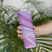 Polynesian Puakeniken Pikake Twisted Lei Skinny Tumbler Amethys - Polynesian Pride
