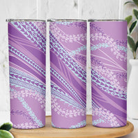 Polynesian Puakeniken Pikake Twisted Lei Skinny Tumbler Amethys - Polynesian Pride