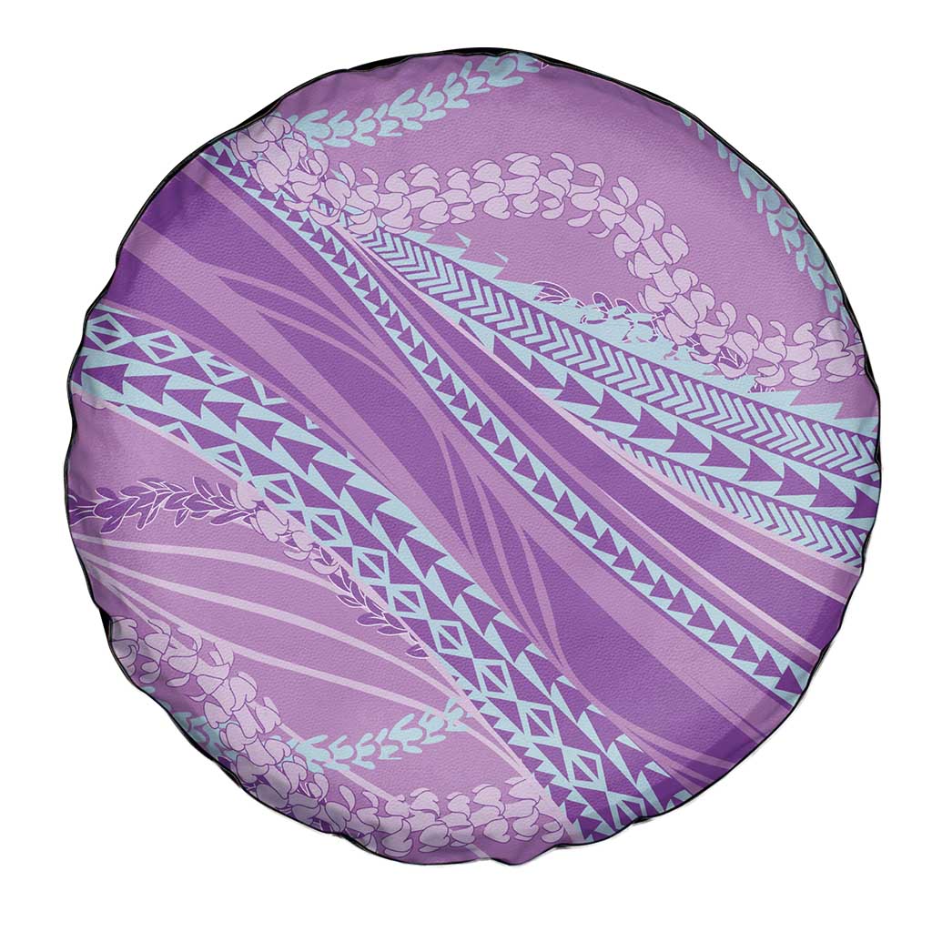 Polynesian Puakeniken Pikake Twisted Lei Spare Tire Cover Amethys - Polynesian Pride