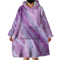 Polynesian Puakeniken Pikake Twisted Lei Wearable Blanket Hoodie Amethys LT7 - Polynesian Pride