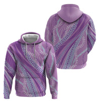 Polynesian Puakeniken Pikake Twisted Lei Zip Hoodie Amethys - Polynesian Pride