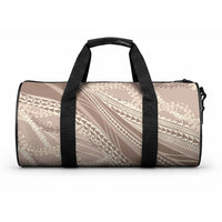 Polynesian Puakeniken Pikake Twisted Lei Duffle Bag Beige LT7 One size Beige - Polynesian Pride