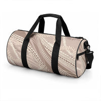 Polynesian Puakeniken Pikake Twisted Lei Duffle Bag Beige LT7 - Polynesian Pride