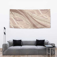 Polynesian Puakeniken Pikake Twisted Lei Tapestry Beige - Polynesian Pride