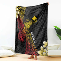 Personalized Papua New Guinea Blanket Kundu Drum Carving Motifs