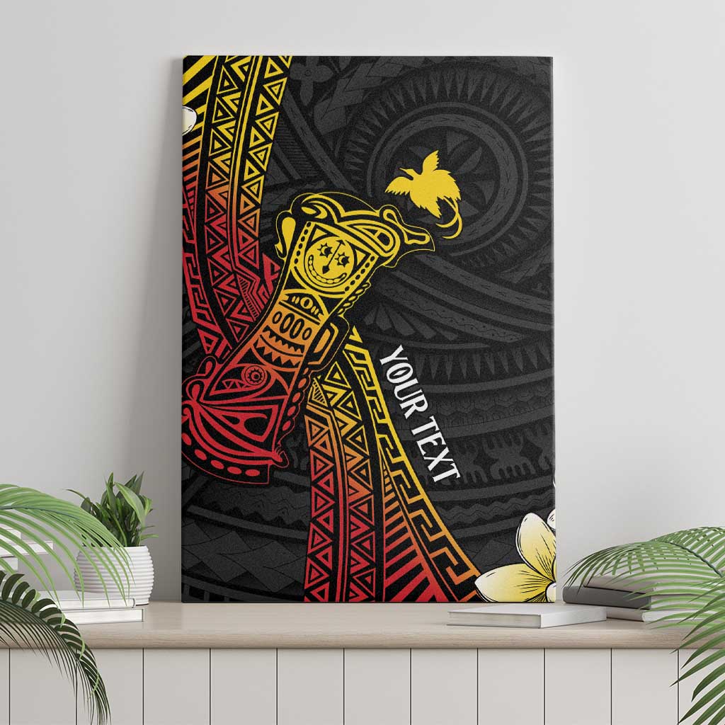 Personalized Papua New Guinea Canvas Wall Art Kundu Drum Carving Motifs