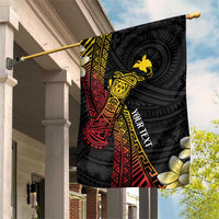 Personalized Papua New Guinea Garden Flag Kundu Drum Carving Motifs