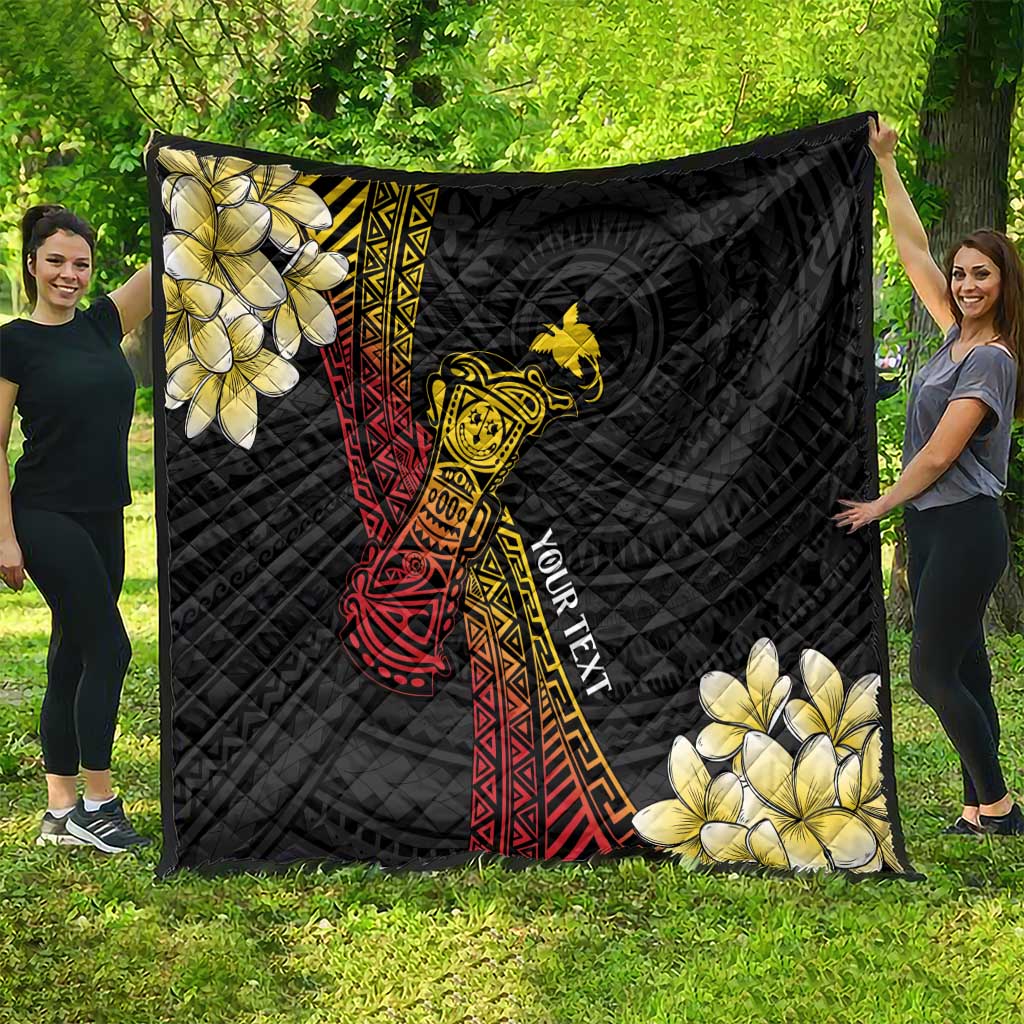 Personalized Papua New Guinea Quilt Kundu Drum Carving Motifs LT7 - Polynesian Pride
