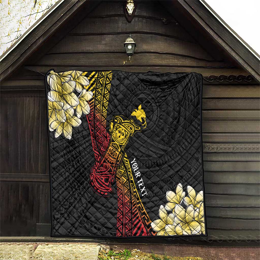 Personalized Papua New Guinea Quilt Kundu Drum Carving Motifs LT7 - Polynesian Pride