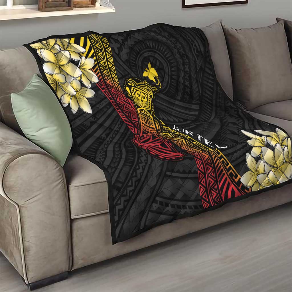 Personalized Papua New Guinea Quilt Kundu Drum Carving Motifs LT7 - Polynesian Pride
