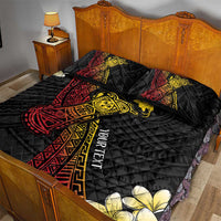 Personalized Papua New Guinea Quilt Bed Set Kundu Drum Carving Motifs