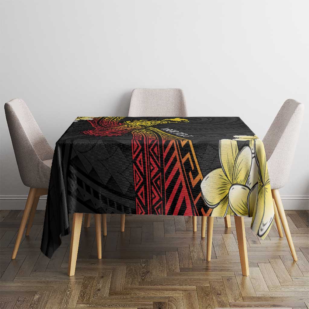 Personalized Papua New Guinea Tablecloth Kundu Drum Carving Motifs