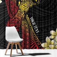 Personalized Papua New Guinea Window Curtain Kundu Drum Carving Motifs