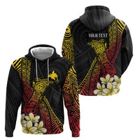 Personalized Papua New Guinea Zip Hoodie Kundu Drum Carving Motifs