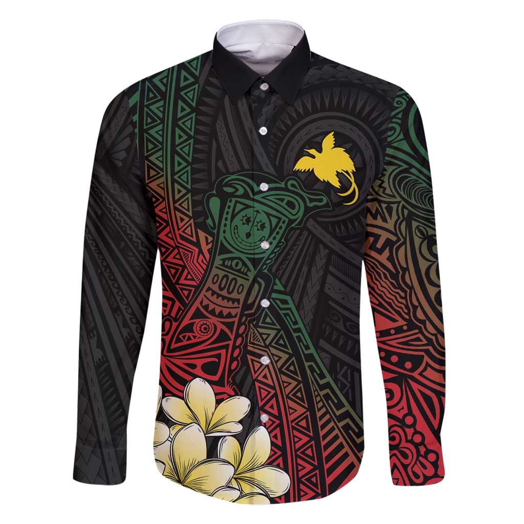 Personalized Papua New Guinea Family Matching Tank Maxi Dress and Hawaiian Shirt Kundu Drum Motifs - Sepik Colors