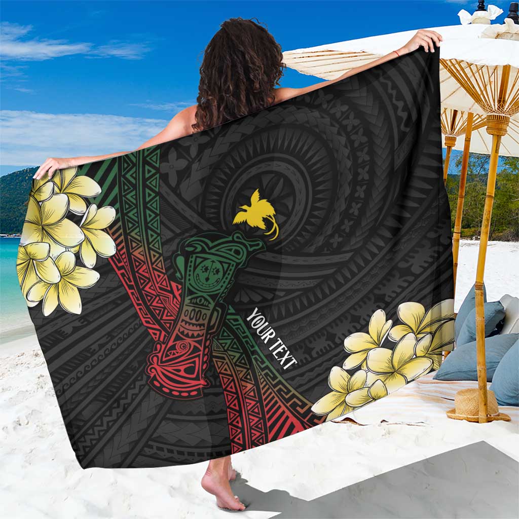 Personalized Papua New Guinea Sarong Kundu Drum Motifs - Sepik Colors