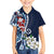 Bula Fiji Tagimaucia Mix Plumeria Masi Tapa Kid Hawaiian Shirt Blue LT7 Kid Blue - Polynesian Pride